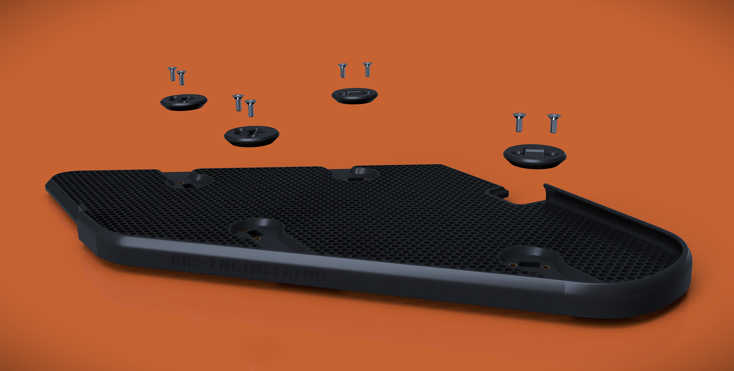 HEX "DeSnorkeling" shock plate for Porsche Cayman/Boxster 987 V2