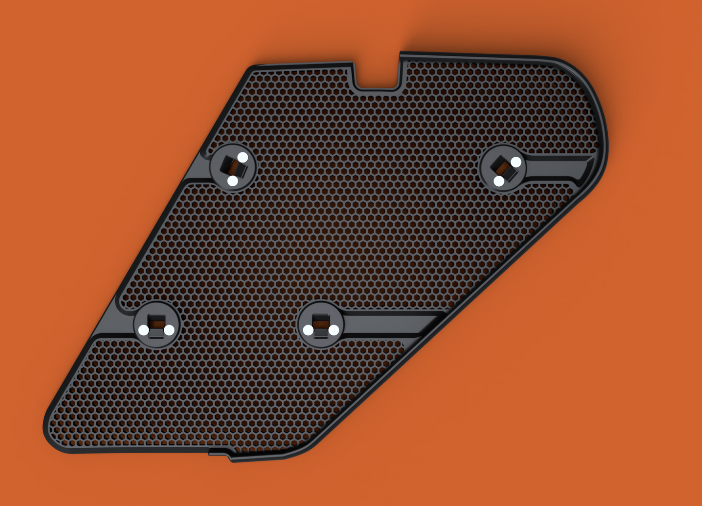 HEX "DeSnorkeling" shock plate for Porsche Cayman/Boxster 987 V2