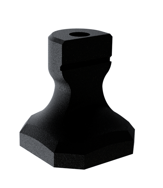 Target pin for laser leveling