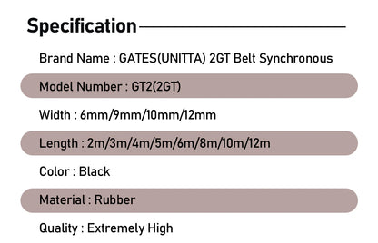 Gates 2GT belt - BRS-ENGINEERING