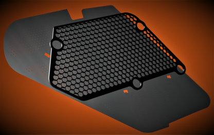 Plaque antichoc "DeSnorkeling" HEX pour Porsche Cayman/Boxster 987 - BRS-ENGINEERING