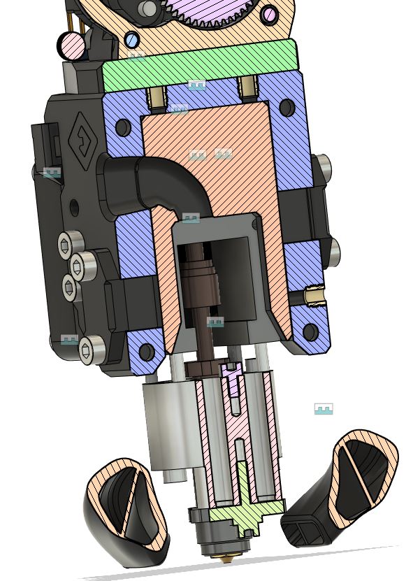 EVA 3.x (CARTESIAN) Inserts Magnum+Plus VZ Extruder - BRS-ENGINEERING